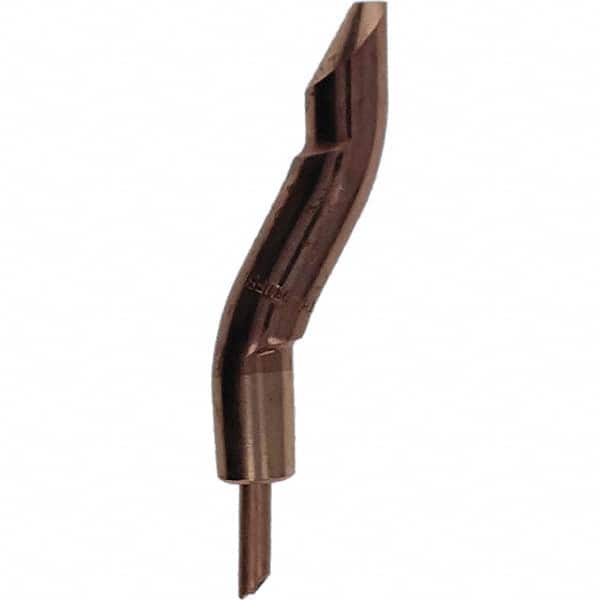 Tuffaloy - Spot Welder Tips For Use With: 5RW Electrode Holder Type: Double Bend Tip D Nose (Offset) - Exact Tooling
