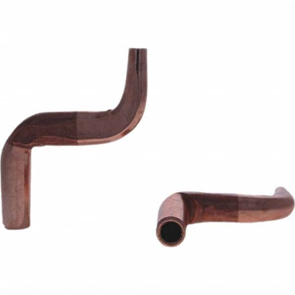 Tuffaloy - Spot Welder Tips For Use With: 4RW Electrode Holder Type: Misc Double Bend Tip C Nose (Flat) - Exact Tooling