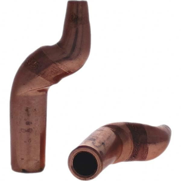 Tuffaloy - Spot Welder Tips For Use With: 4RW Electrode Holder Type: Misc Double Bend Tip C Nose (Flat) - Exact Tooling