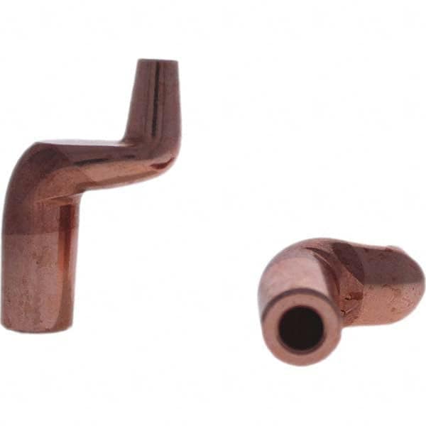 Tuffaloy - Spot Welder Tips For Use With: 5RW Electrode Holder Type: Misc Double Bend Tip C Nose (Flat) - Exact Tooling