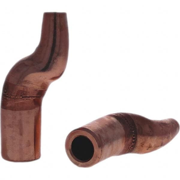 Tuffaloy - Spot Welder Tips For Use With: 5RW Electrode Holder Type: Misc Double Bend Tip C Nose (Flat) - Exact Tooling