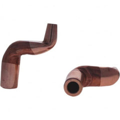 Tuffaloy - Spot Welder Tips For Use With: 5RW Electrode Holder Type: Misc Double Bend Tip C Nose (Flat) - Exact Tooling