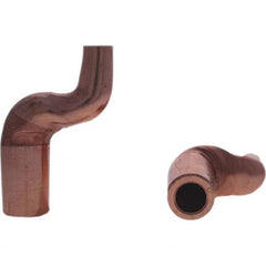 Tuffaloy - Spot Welder Tips For Use With: 7RW Electrode Holder Type: Misc Double Bend Tip C Nose (Flat) - Exact Tooling
