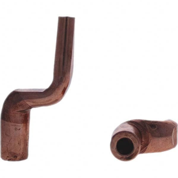 Tuffaloy - Spot Welder Tips For Use With: 5RW Electrode Holder Type: Misc Double Bend Tip Spade Nose - Exact Tooling