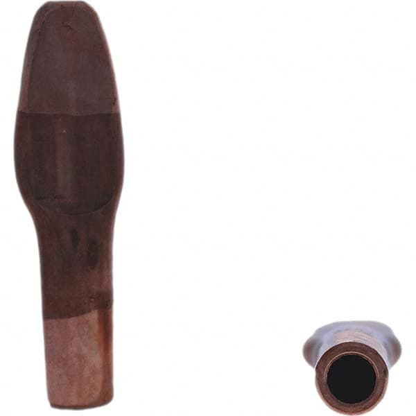 Tuffaloy - Spot Welder Tips For Use With: 5RW Electrode Holder Type: Misc Straight Tip Spade Nose - Exact Tooling