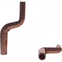 Tuffaloy - Spot Welder Tips For Use With: 4RW Electrode Holder Type: Misc Double Bend Tip C Nose (Flat) - Exact Tooling