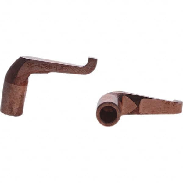 Tuffaloy - Spot Welder Tips For Use With: 5RW Electrode Holder Type: Misc Double Bend Tip Rectangular Nose - Exact Tooling