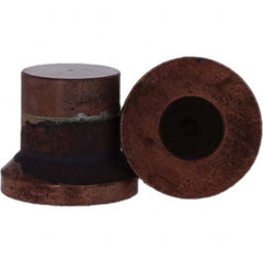 Tuffaloy - Spot Welder Tips For Use With: HP Size 1 High Pressure Holder Type: High Pressure Tip C Nose (Flat) - Exact Tooling