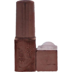 Tuffaloy - Spot Welder Tips For Use With: 5RW Electrode Holder Type: Backup Electrode Rectangular Face - Exact Tooling