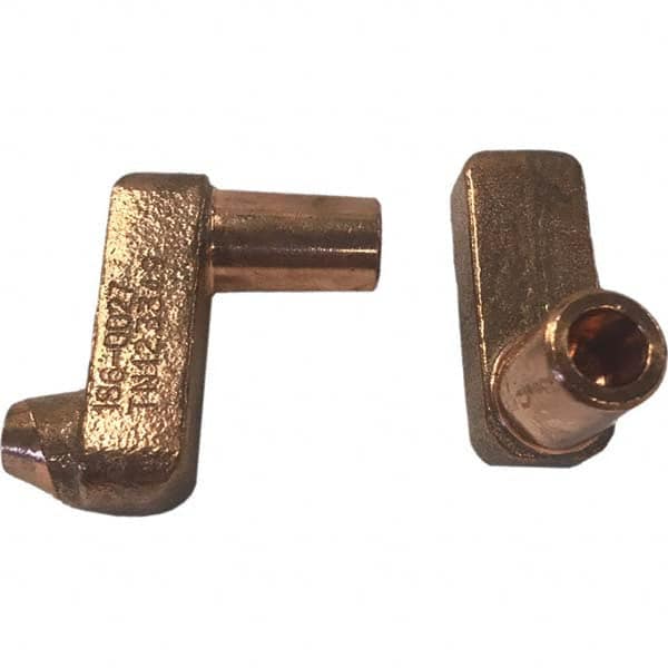 Tuffaloy - Spot Welder Tips For Use With: 5RW Electrode Holder Type: Misc Double Bend Tip E Nose (Truncated) - Exact Tooling