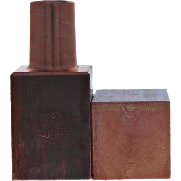 Tuffaloy - Spot Welder Tips For Use With: 5RW Electrode Holder Type: Backup Electrode Rectangular Face - Exact Tooling