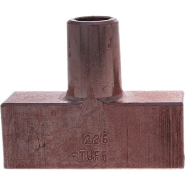 Tuffaloy - Spot Welder Tips For Use With: 5RW Electrode Holder Type: Backup Electrode Rectangular Face - Exact Tooling