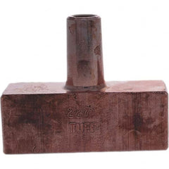 Tuffaloy - Spot Welder Tips For Use With: 4RW Electrode Holder Type: Backup Electrode Rectangular Face - Exact Tooling