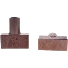 Tuffaloy - Spot Welder Tips For Use With: 5RW Electrode Holder Type: Backup Electrode Rectangular Face - Exact Tooling