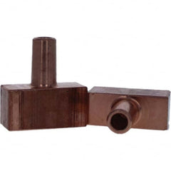 Tuffaloy - Spot Welder Tips For Use With: 4RW Electrode Holder Type: Backup Electrode Rectangular Face - Exact Tooling