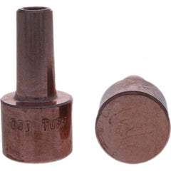 Tuffaloy - Spot Welder Tips For Use With: 4RW Electrode Holder Type: Backup Electrode Round Face - Exact Tooling