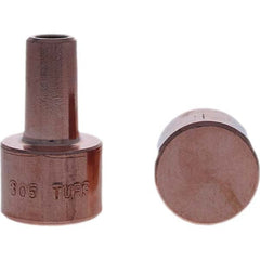 Tuffaloy - Spot Welder Tips For Use With: 4RW Electrode Holder Type: Backup Electrode Round Face - Exact Tooling