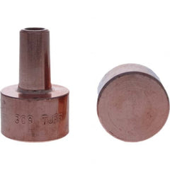 Tuffaloy - Spot Welder Tips For Use With: 4RW Electrode Holder Type: Backup Electrode Round Face - Exact Tooling