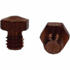 Tuffaloy - Spot Welder Tips For Use With: 3/8-16 Threaded Electrode Holder Type: Threaded Tip E Nose (Truncated) - Exact Tooling