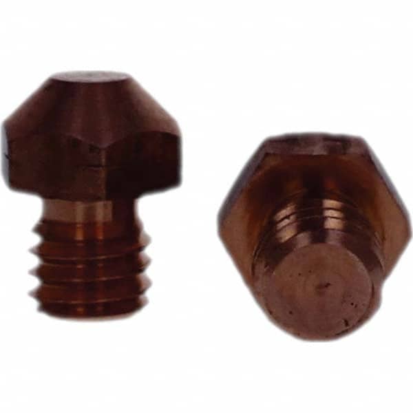 Tuffaloy - Spot Welder Tips For Use With: 3/8-16 Threaded Electrode Holder Type: Threaded Tip A Nose (Pointed) - Exact Tooling