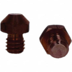 Tuffaloy - Spot Welder Tips For Use With: 3/8-16 Threaded Electrode Holder Type: Threaded Tip A Nose (Pointed) - Exact Tooling