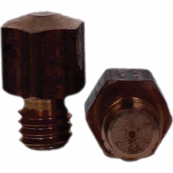Tuffaloy - Spot Welder Tips For Use With: 3/8-16 Threaded Electrode Holder Type: Threaded Tip E Nose (Truncated) - Exact Tooling