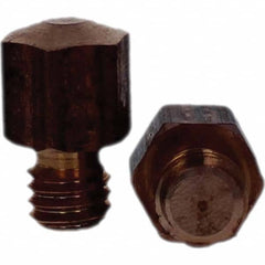 Tuffaloy - Spot Welder Tips For Use With: 3/8-16 Threaded Electrode Holder Type: Threaded Tip E Nose (Truncated) - Exact Tooling