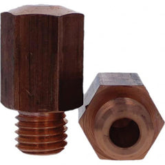 Tuffaloy - Spot Welder Tips For Use With: 5/8-11 Threaded Electrode Holder Type: Threaded Tip E Nose (Truncated) - Exact Tooling