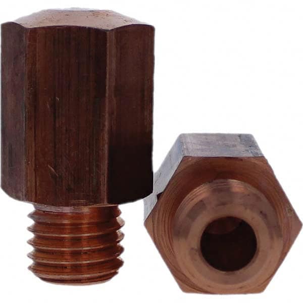 Tuffaloy - Spot Welder Tips For Use With: 5/8 - 18 Threaded Electrode Holder Type: Threaded Tip E Nose (Truncated) - Exact Tooling
