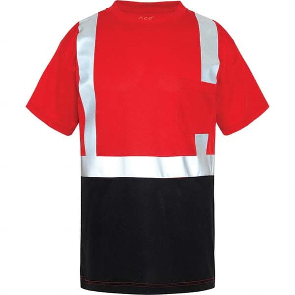 GSS Safety - Size 3XL Red, Black & Silver High Visibility Short Sleeve T-Shirt - Exact Tooling