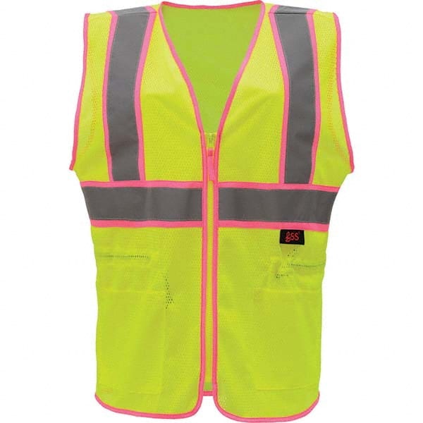 GSS Safety - Size 4X/5X L Lime Mesh General Purpose High Visibility Vest - Exact Tooling