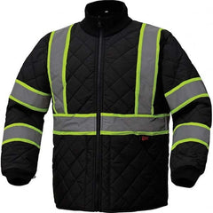 GSS Safety - Size XL Black Waterproof & Wind Resistant Jacket - Exact Tooling