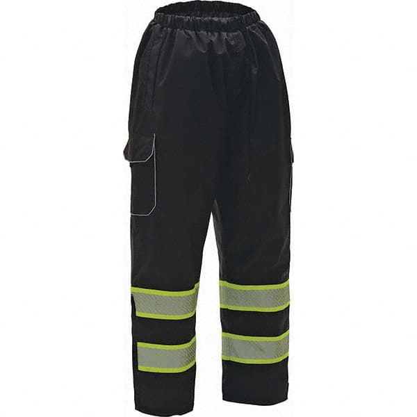 GSS Safety - Size 2X/3XL Black Waterproof Rain Pants - Exact Tooling