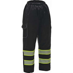 GSS Safety - Size L/XL Black Waterproof Rain Pants - Exact Tooling
