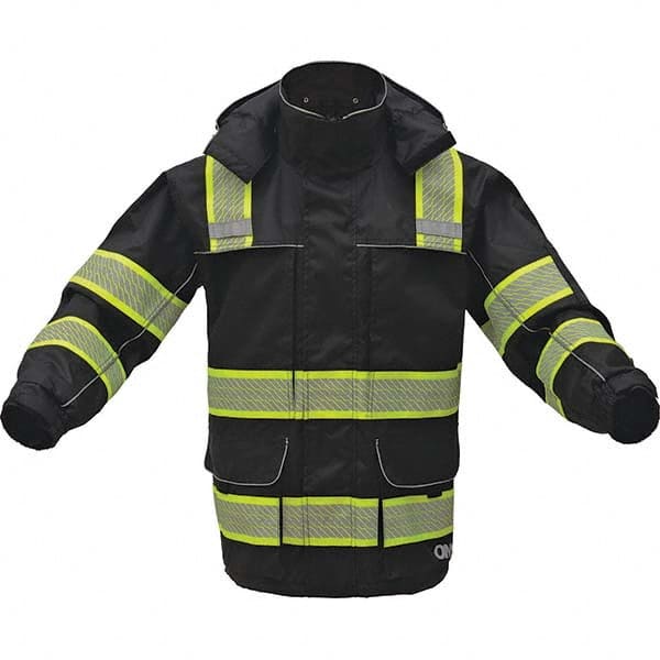 GSS Safety - Size S/M Black Waterproof Rain Jacket - Exact Tooling
