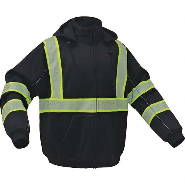 GSS Safety - Size 2XL Black High Visibility Sweatshirt - Exact Tooling