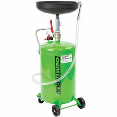 OEM Tools - Oil Drain Containers Type: Oil Drain w/Casters Container Size: 18 Gal. - Exact Tooling