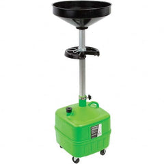 OEM Tools - Oil Drain Containers Type: Oil Lift Drain w/Casters Container Size: 9 Gal. - Exact Tooling