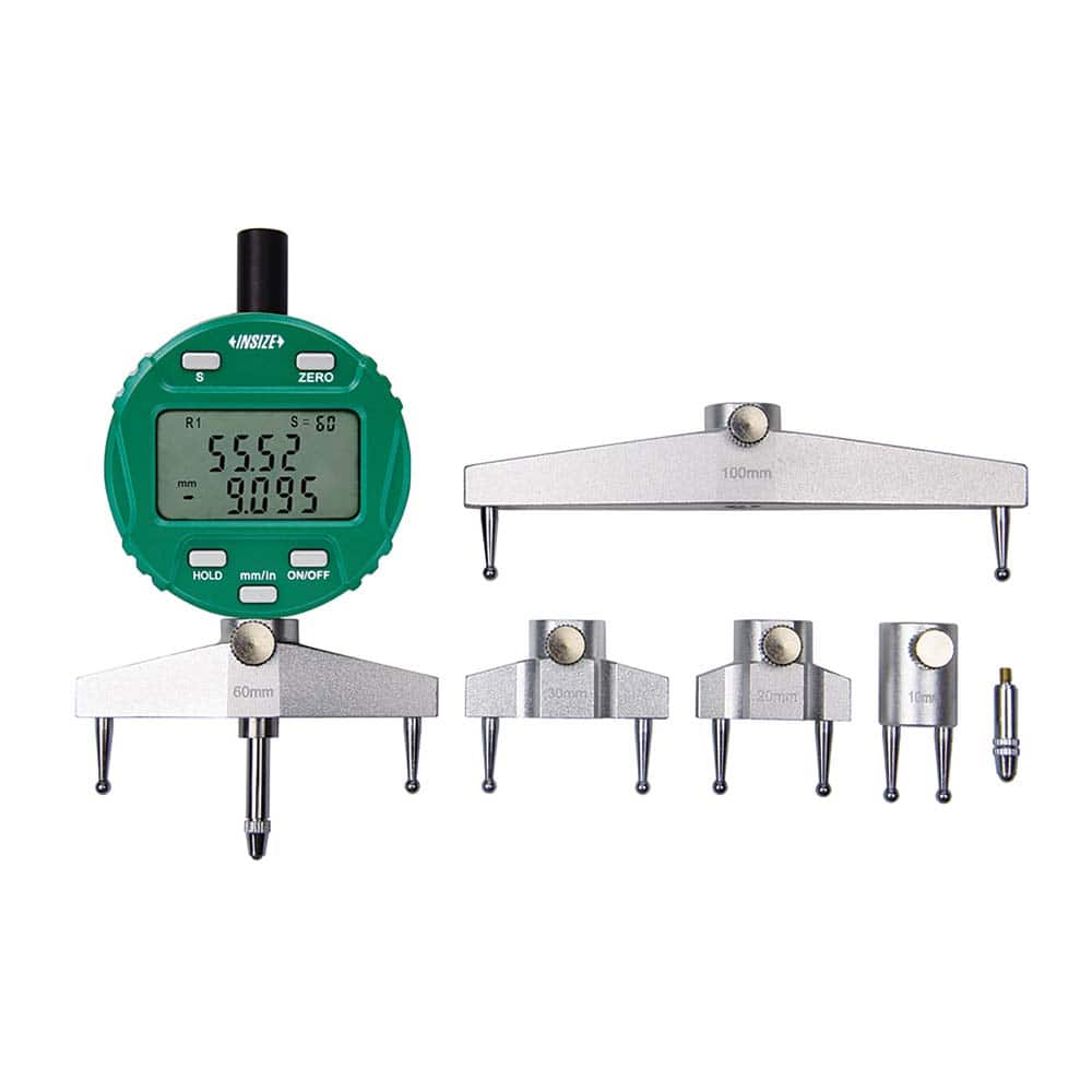 Insize USA LLC - Radius Gage Sets; Minimum Radius (mm): 5.00 ; Minimum Radius (Decimal Inch): 0.2000 ; Maximum Radius (mm): 910.00 ; Maximum Radius (Decimal Inch): 35.8300 ; Number of Pieces: 6 ; Material: Steel - Exact Tooling