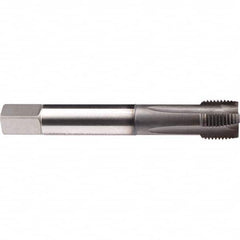 Emuge - M8x1.00 Metric Fine 6HX 4 Flute GLT-1 Finish HSS-E Spiral Point Tap - Exact Tooling