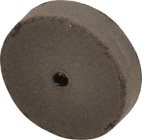 Cratex - 1" Diam x 1/8" Hole x 1/4" Thick, Surface Grinding Wheel - Medium Grade, Rubber Bond - Exact Tooling