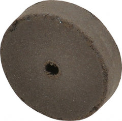 Cratex - 1" Diam x 1/8" Hole x 1/4" Thick, Surface Grinding Wheel - Medium Grade, Rubber Bond - Exact Tooling