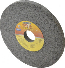 Norton - 7" Diam x 1-1/4" Hole x 1/2" Thick, H Hardness, 60 Grit Surface Grinding Wheel - Aluminum Oxide, Type 1, Medium Grade, 3,600 Max RPM, Vitrified Bond, No Recess - Exact Tooling