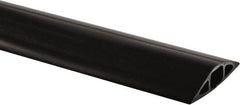 Hubbell Wiring Device-Kellems - 1 Channel, 25 Ft Long, 1/2" Max Compatible Cable Diam, Black PVC On Floor Cable Cover - 3" Overall Width x 3/4" Overall Height, 3/4" Channel Width x 1/2" Channel Height - Exact Tooling
