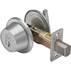 Best - Deadbolts Type: Single Cylinder Door Thickness Range: 1-3/8-2 - Exact Tooling