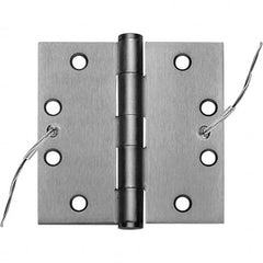 Stanley - 4-1/2" Long x 4-1/2" Wide Grade 1 304 Stainless Steel Full Mortise, Concealed Electric Commercial Hinge - Exact Tooling