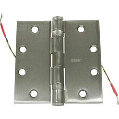 Stanley - 4-1/2" Long x 4-1/2" Wide Grade 1 304 Stainless Steel Full Mortise Ball Bearing Commercial Hinge - Exact Tooling