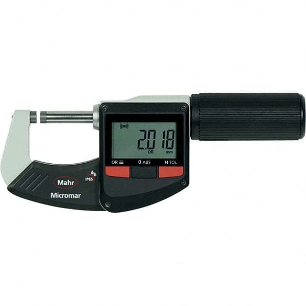 Mahr - Electronic Outside Micrometers Type: Standard Minimum Measurement (Decimal Inch): 0.0000 - Exact Tooling