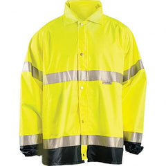 OccuNomix - Size 5XL Hi-Viz Yellow Waterproof Jacket - Exact Tooling