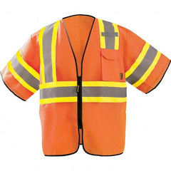 OccuNomix - Size 2X/3XL HI-Vis Orange Mesh General Purpose High Visibility Vest - Exact Tooling